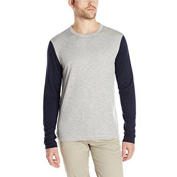 Theory Billey B Anemone Colorblock Raglan Baseball Crewneck Tee - Small - Picture 1 of 7